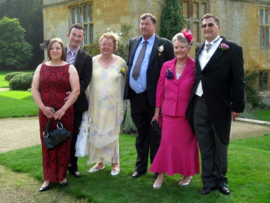 Rachel & Wayne, Ann & James, Lorraine & Neil at Matt & Claire's wedding 2009.