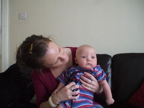 Our darling son christopher,with our friend anthea x