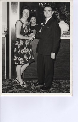 Mum & Dad prob 1960's - Dad looks a bit shifty!!