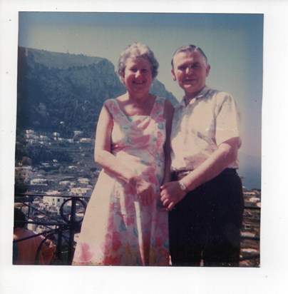 Mum & Dad's last holiday together April 1989 - I believe this was taken in Sorrento