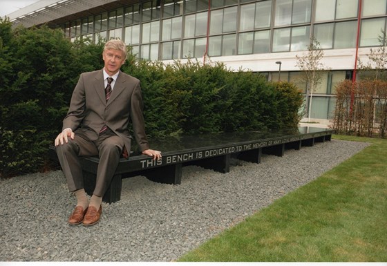 Arsenal Memorial Bench at the old Highbury - now luxury flats and apartments