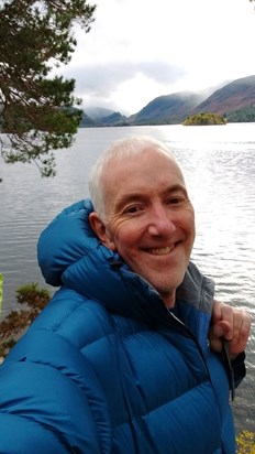 Jeremy in the Lake District, which he loved very much