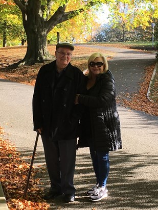 Uncle Frank and his niece Vicki in Bath