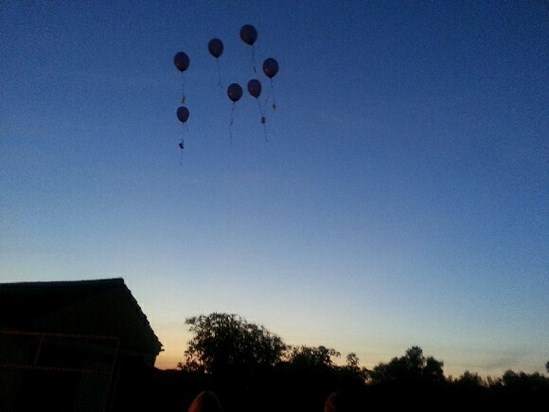familly balloons for our special chris birthday aug 13