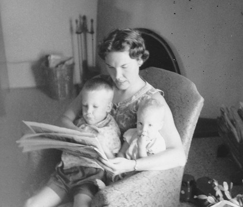 Dorothy with children Brian & Lynne - 1960