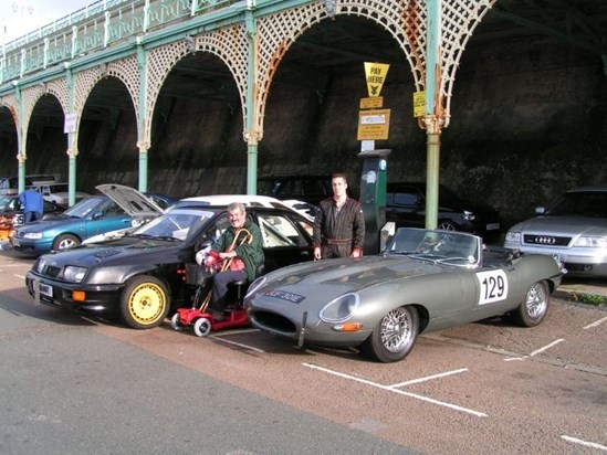 Dad & me with the Sierra and Etype