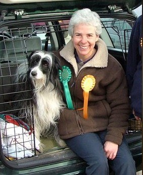 Sue and her beloved Sally with their agility haul in 2011, what a team they were!