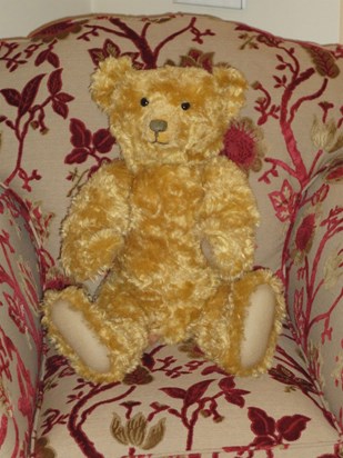 My bear called "Terry", he is just waiting for his spectacles to read his Sun newspaper!