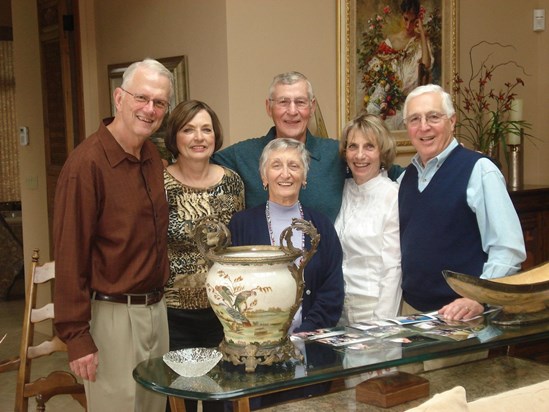 Bill and Pat with the Carlson's and Keller's at Wine Group in 2008