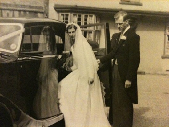 Beautiful wedding September 1952