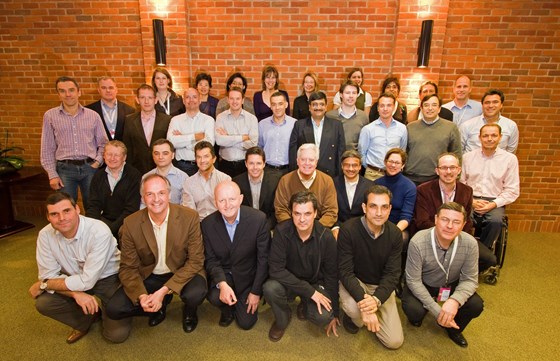 Leading from the front - at a Unilever Leadership Development Programme in 2009, with CEO Paul Polman by his side