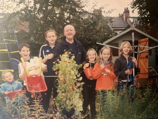 Assembling a team of gardeners, muswell hill, 2000ish 