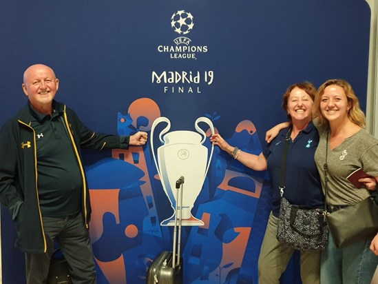 Gareth, Shirley and Gemma with Cup