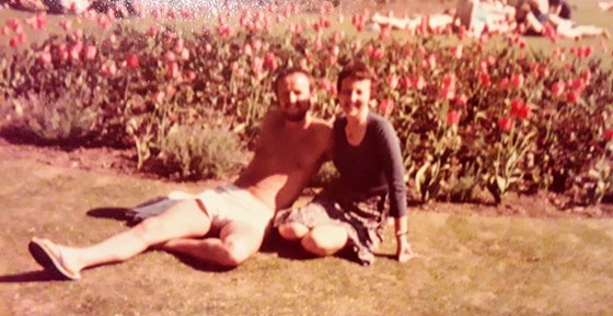 Gareth and Shirley, Norwich, circa 1976.