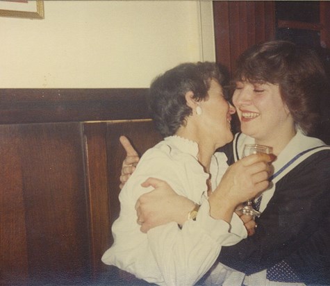 liz with her beloved mum both in heaven 1983