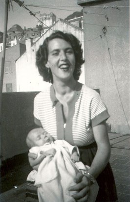 Mum & baby Liz, a beautiful happy moment in Gibralter