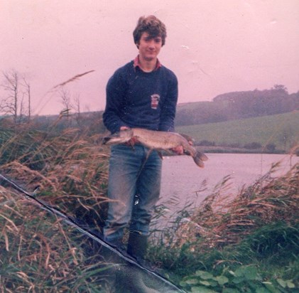 Stephen with a Pike caught at Beesands