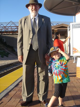 Waiting for the train