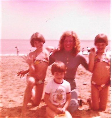 With cousin Jackie, Butlins 1977