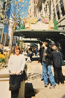 Outside Macy's in New York