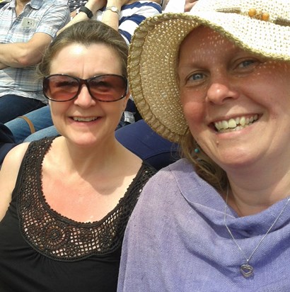 Louisa and Ruth at Wimbledon