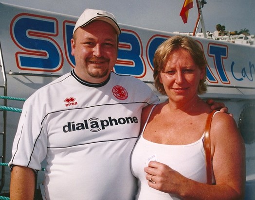 Me and Cal, Lanzarote 2002