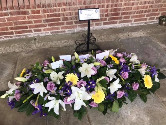 Flowers at Funeral 9th March 2020