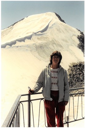 Audrey at the Jungfrau