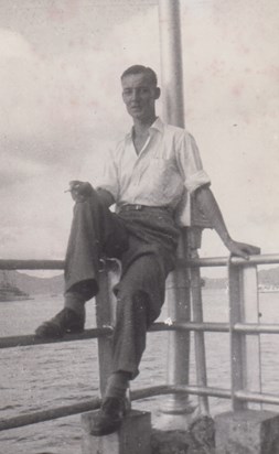 National Service Days on the boat 1950's