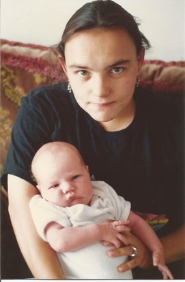 Lena with baby chris 1