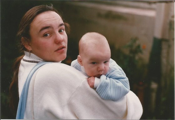 Lena with baby chris 2