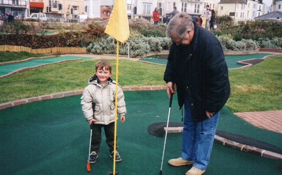 Alan Enjoying a Spot of Golf with his Grandson Daniel 