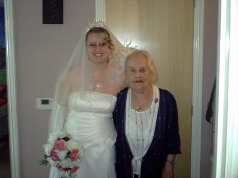 Her great grandaughters wedding
