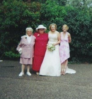 the four generations at my wedding.