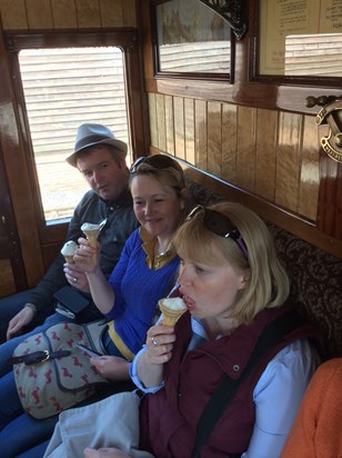 Keeping cool on the Tenterden stream train 