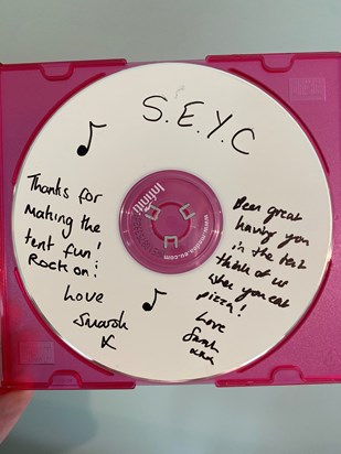 Found this the other day-2006 we made a CD during SEYC and Smarsh was also my tent leader. 