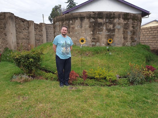 Sarah's garden in Kenya - I was privileged to be able to visit recently and saw her lovely garden at the Sunshine Rehabilitation Centre.  