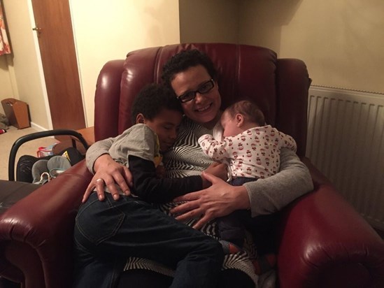 Christmas cuddles with Lynton and Wilson- I will remember what you told me about being a Mummy ????