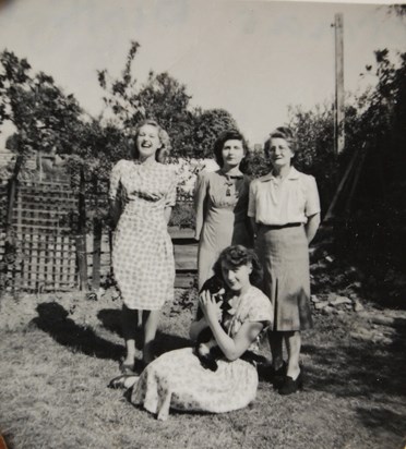 Norma with her Mum and Sisters
