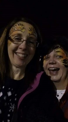 We had our faces painted when we went to see Cats in 2014