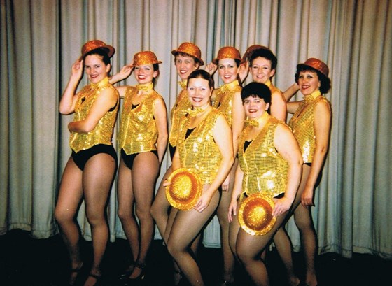 BMSD group with gold sequins