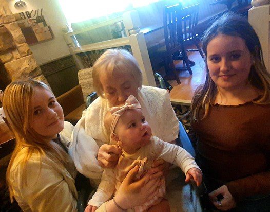 Nana and great grandkids 