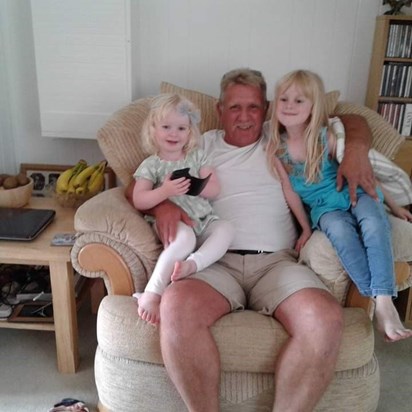 Pete with Grandchildren Zoe & Amy