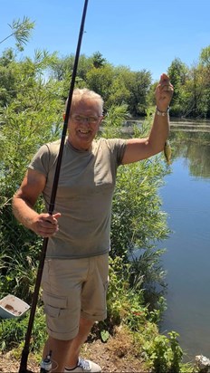 Dad's catch when we went fishing 