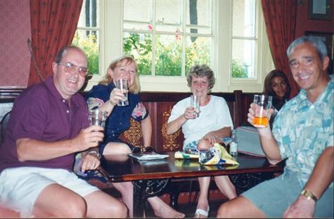 Group picture in English Pub