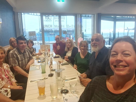 Debbie's Australian family - dinner out for Cameron’s 18th