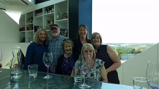 'The Cube' with cousins Sue & Steve, Barb, Leanne,  Amanda & Debbie