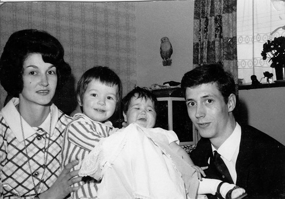 Mum, me, Sally and Dad