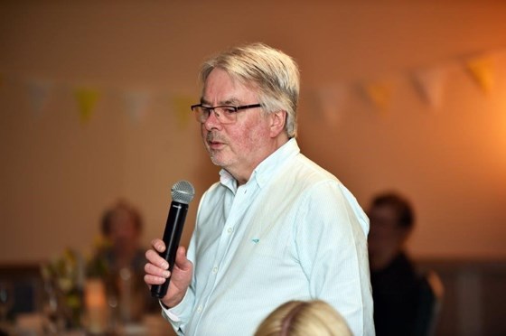 Allan speaking again at Claire's 50th