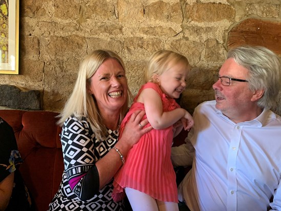 Allan at Lily's Christening